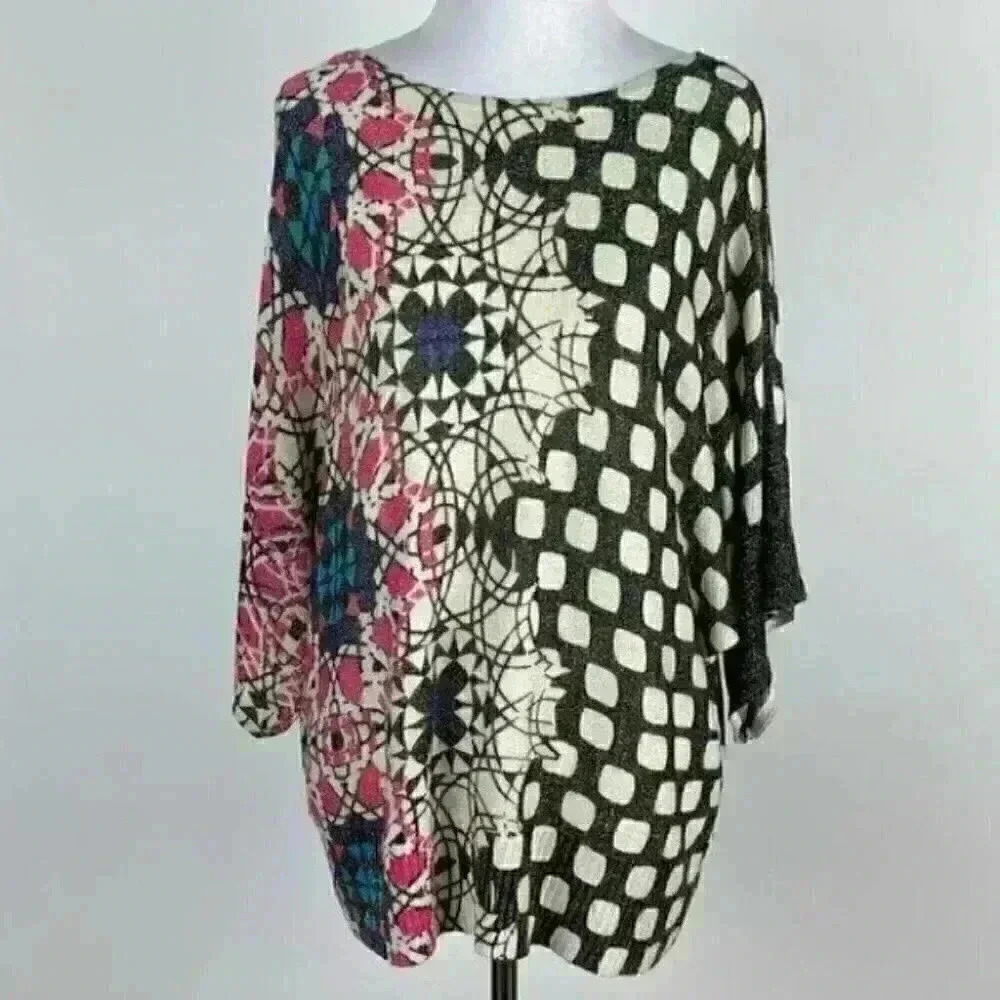 Joseph A sweater size L Dolan sleeve metallic